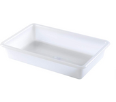 Com-fort house | bandeja de plástico | barreño de plástico rectangularcolor blanco | tamaño 4: 480x330x80 | pack de 3 unidades