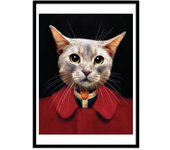 Art-poster - bicky - tein lucasson - con marco negro 30 x 40 cm