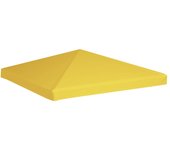 Lona para techo cenador 270 g/m2 3x3 m amarillo