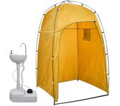 Lavabo portátil para camping con tienda de campaña 20 l v9979 unico / amarillo
