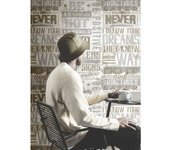 Papel pintado amigos y café palabras y letras beige