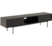 Mueble tv norsica 590, negro, número de puertas: 2.00, 180x45x40cm