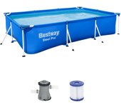 *piscina steel pro + depuradora 300x201x60 cm 56411