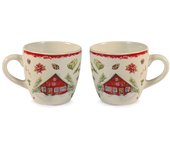 H&h 12 tazas de café xmas carol sin plato cc 100.