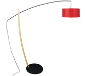 Farola tosel husqvarna tela arqueado rojo, natural d180 x h190 cm