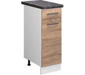 Vicco mueble bajo de cocina r-line, sonoma, 30 cm , et antracita