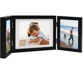 Maison exclusive - marco de foto collage triple negro 22x15cm+2x(10x15cm)