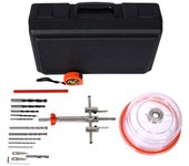 Cortadora de agujeros sierra ø 40-120 mm diámetro ajustable círculo con protector de polvo abs