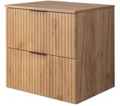 Mueble de baño, roble craft dorado, 60 x 57 x 46 cm