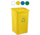 Cubo de basura be-verde amarillo l 50 stefanplast