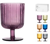 6x copas de cristal h&h lyric colores surtidos cl260