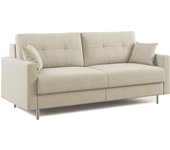 Megan sofá convertible en microfibra extraíble 188 cm (mat. 140x197) crema