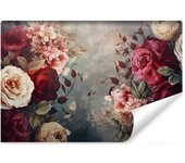 Papel pintado vlieseline foto hojas flores naturaleza para salon 360cm x 240cm