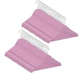 Com-fort house | percha madera cadete | percha infantil | color rosa|con muescas antideslizantes | 30 x 1.2 x 22 cm | pack 21 unidades |