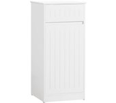 Cesto para ropa sucia armario multifuncional de baño con 1 cesto y 1 cajón blanco 40 x 39 x 86 cm bzr110-w sobuy es