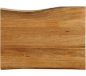 Tablero 70x60x3,8 cm borde vivo madera maciza de mango