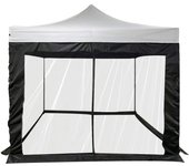 Mosquitera para cenador 3x3 mobili rebecca banyan 240x1200 cm poliéster negro