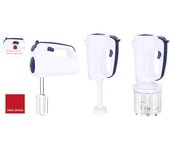 Emerio hms-113257.2 set di mixer con rivoluzionaria velocità a 1 dita, 300 w, plastica, bianco/blu