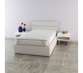 Topper thermocontrol alcochado con tratamiento de thermocontrol, individual 80x195cm