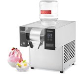 Vevor máquina hielo raspado comercial 170 kg/24h, raspadora hielo inox, sistema refrigeración aire, disipación térmica rápida, postres panadería café