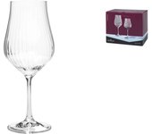 Bohemia 6 copas tulipa en vidrio sonoro, efecto óptico, transparente, cl 45