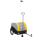 Remolque para bicicleta hierro negro y amarillo 45 kg cfw48456