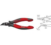 Wiha tenazas de puntas electronic con cabeza larga estrecha, con forma curvada, aprox. 40° (41015)