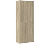 Aparador alto | aparador de comedor | armario de cocina madera de ingeniería roble sonoma 70x35x180 cm cfw75624