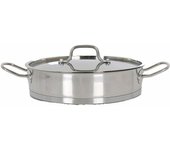 Cacerola con tapa de cristal quttin 2,2 l ø 24 x 6 cm