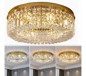 Lámpara colgante de cristal led de bajo consumo de 12w-lámpara de techo empotrada de 40 cm,3colores-decoración de pared moderna de estilo bohemio chic