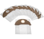 Vhbw 10x bolsa compatible con kärcher se 3001 (solo aspirado en seco), wd 2 aspiradora - vellón micro, 24,5cm x 23,5cm, blanco