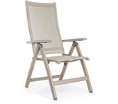 Sillón de exterior reclinable tortora victor 59x71x h113 cm