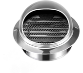 Cubierta de ventilación con malla, cubierta de ventilación redonda para secadora, 120 mm