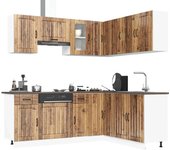 Maison exclusive - mueble cocina kalmar madera vieja 11 pzas madera contrachapada