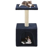 Rascador para gatos con rascador de sisal 55 cm azul oscuro