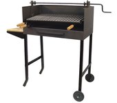 Imex-71523 barbacoa elevador parrilla inox y bandeja madera