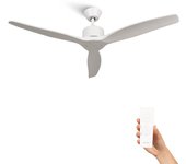 Mellerware - ventilador de techo con mando a distancia brizy! 45w | potente | silencioso | 3 palas | 6 velocidades | refrigeración por led