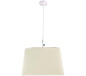 Lámpara de techo en tela (40 x 40 cm) - beige