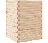 Jardinera，soporte para flores，maceta de madera maciza de pino 50x50x68,5 cm cfw65777
