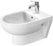 Duravit no.1 bidé de pared, con rebosadero, 1 agujero de grifo, 370x540mm, blanco, 2279150000