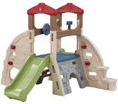 Step2 alpine ridge parque infantil con tobogan | zona de juegos / escalar para niños de plástico | juguete jardin / exterior