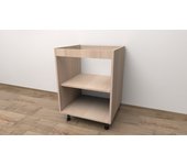 Armario bajo de 45. a 72 cm a 45 cm p 55,5 cm (roble)