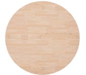 Superficie de mesa redonda madera de roble sin tratar ?90x4 cm