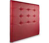 Cabecero de cama texas largo tapizado en polipiel 105*125 cm rojo