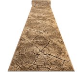 Alfombra de pasillo karmel tronko árbol madera - la nuez 100 cm 100x1050 cm
