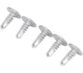 Juego de 200 tornillos autorroscantes de acero inoxidable con cabeza de arandela redonda m4,8 x 13
