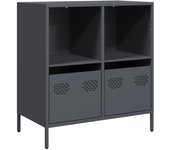 Aparador | aparador de comedor | armario de cocina de acero laminado en frío antracita 68x39x73 | 5 cm cfw63145