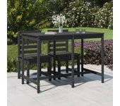Maison exclusive - mesa de jardín madera maciza pino gris 159,5x82,5x110 cm