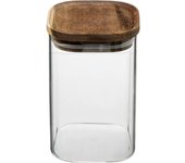 5five - hermet tarro de cristal de 1l con tapa de acacia