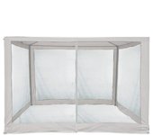 Mosquitera para cenador 3x3 mobili rebecca kapok 240x1200 cm poliéster blanco